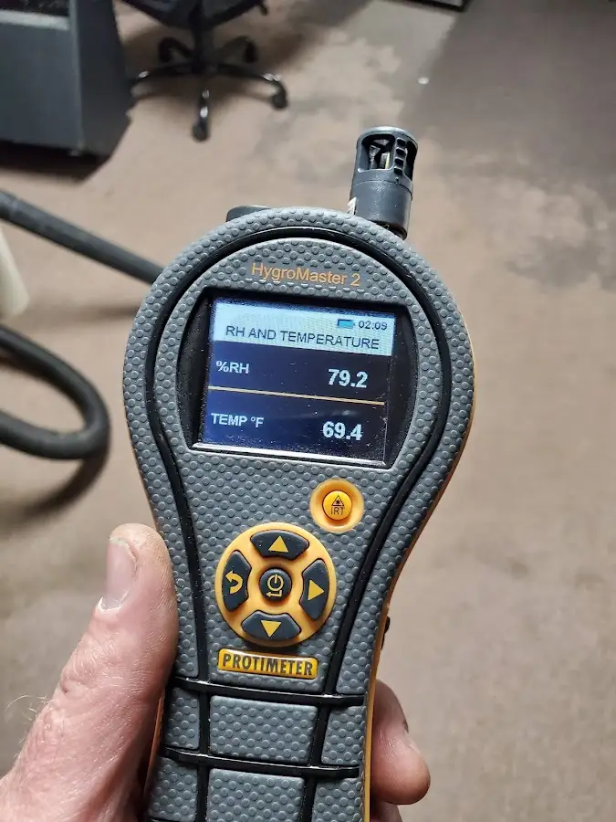 Moisture meter humidity assessment for Fire & Smoke Damage Restoration in Guilford